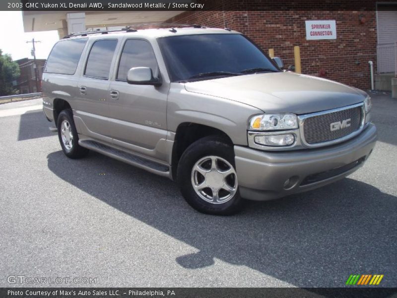 Sandalwood Metallic / Stone Gray 2003 GMC Yukon XL Denali AWD