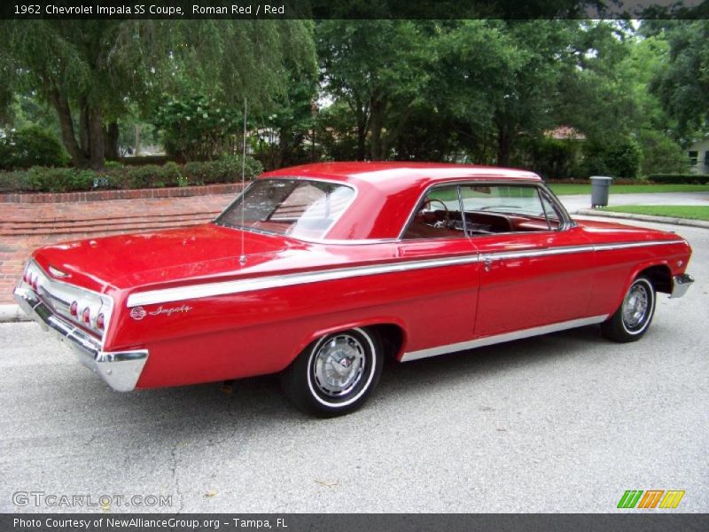 Roman Red / Red 1962 Chevrolet Impala SS Coupe