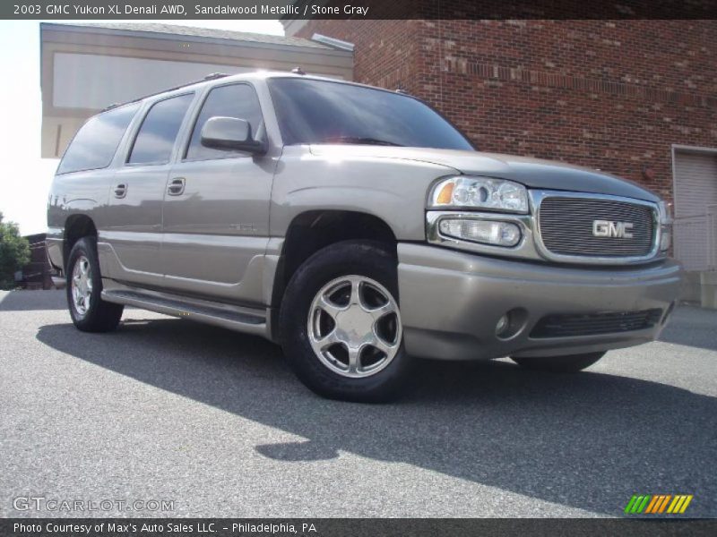 Sandalwood Metallic / Stone Gray 2003 GMC Yukon XL Denali AWD