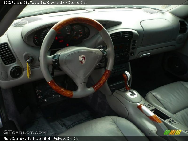 Seal Grey Metallic / Graphite Grey 2002 Porsche 911 Targa