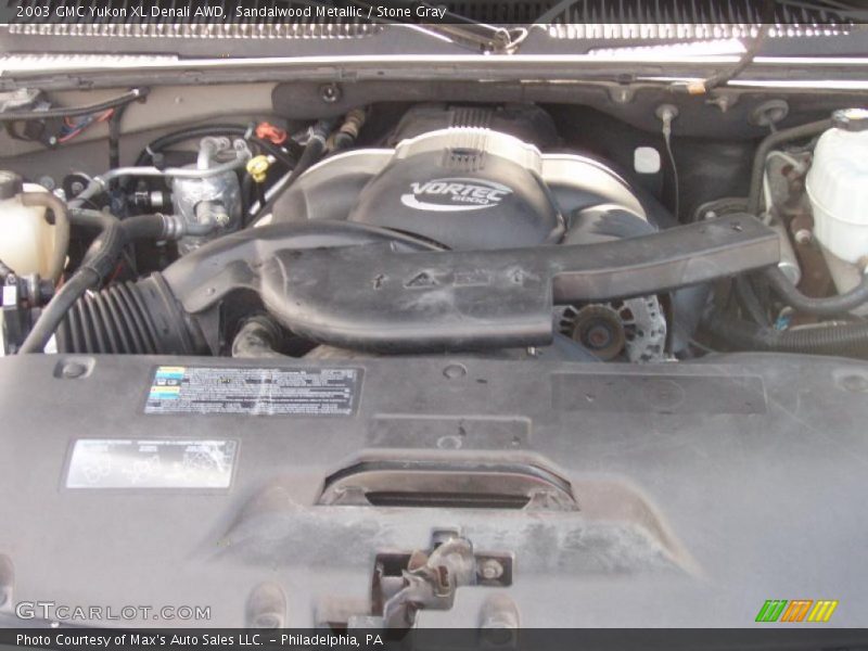 Sandalwood Metallic / Stone Gray 2003 GMC Yukon XL Denali AWD