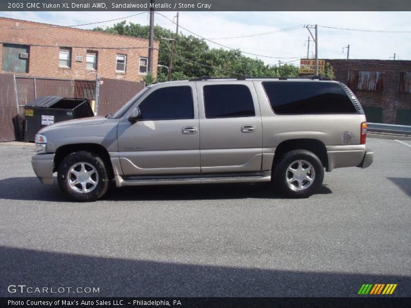 Sandalwood Metallic / Stone Gray 2003 GMC Yukon XL Denali AWD