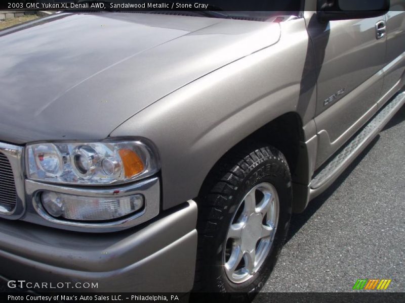 Sandalwood Metallic / Stone Gray 2003 GMC Yukon XL Denali AWD