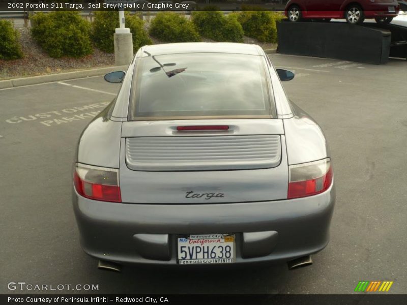 Seal Grey Metallic / Graphite Grey 2002 Porsche 911 Targa