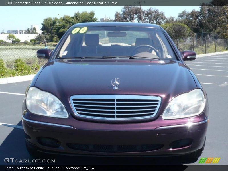 Almandine Black Metallic / Java 2000 Mercedes-Benz S 430 Sedan