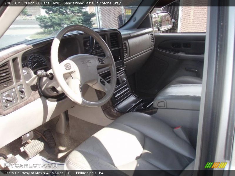 Sandalwood Metallic / Stone Gray 2003 GMC Yukon XL Denali AWD