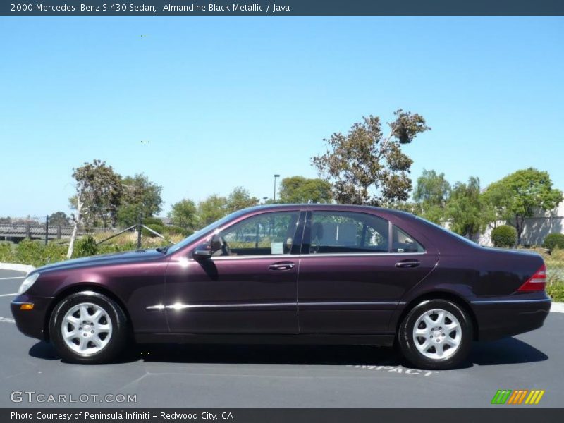 Almandine Black Metallic / Java 2000 Mercedes-Benz S 430 Sedan