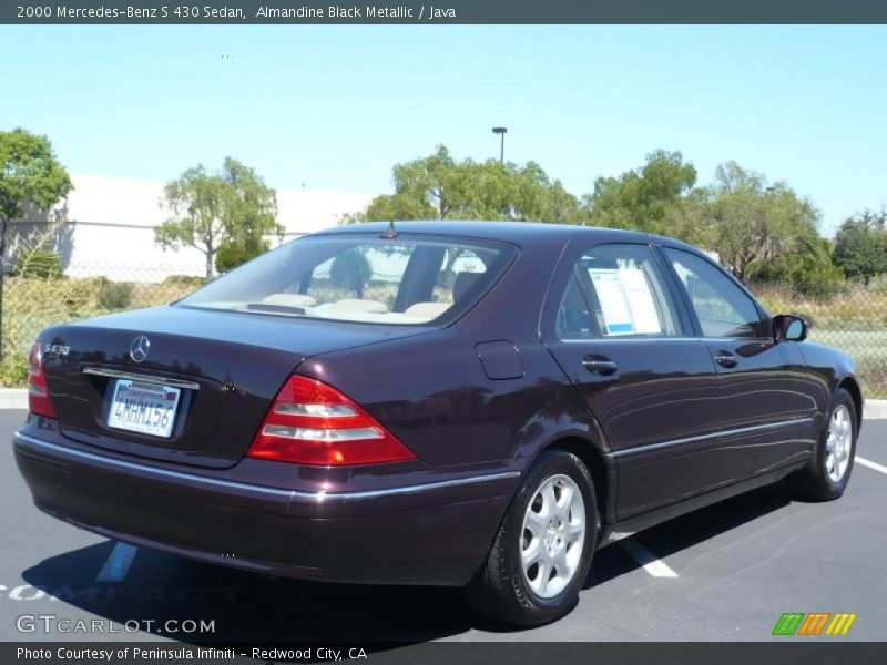 Almandine Black Metallic / Java 2000 Mercedes-Benz S 430 Sedan