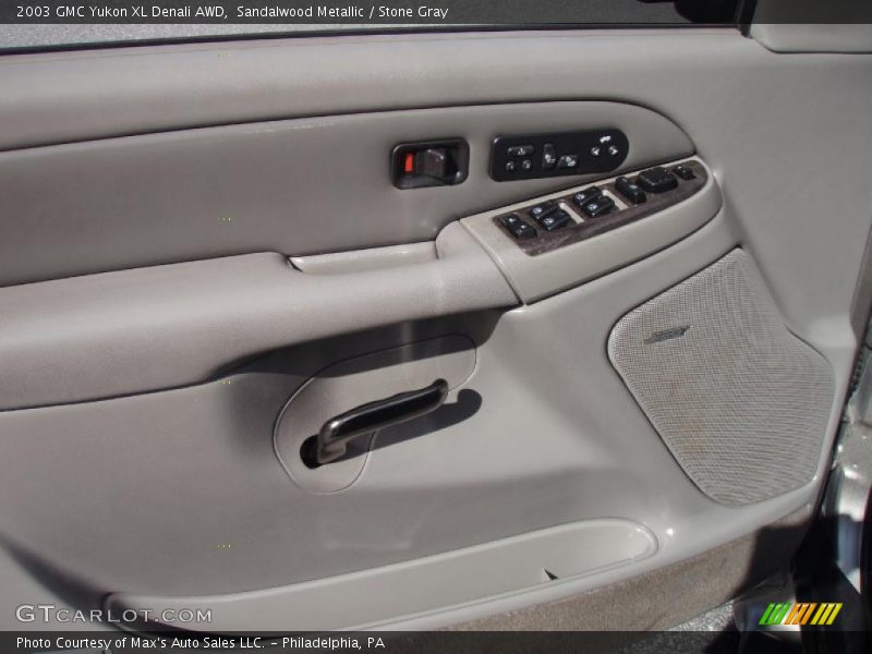 Sandalwood Metallic / Stone Gray 2003 GMC Yukon XL Denali AWD