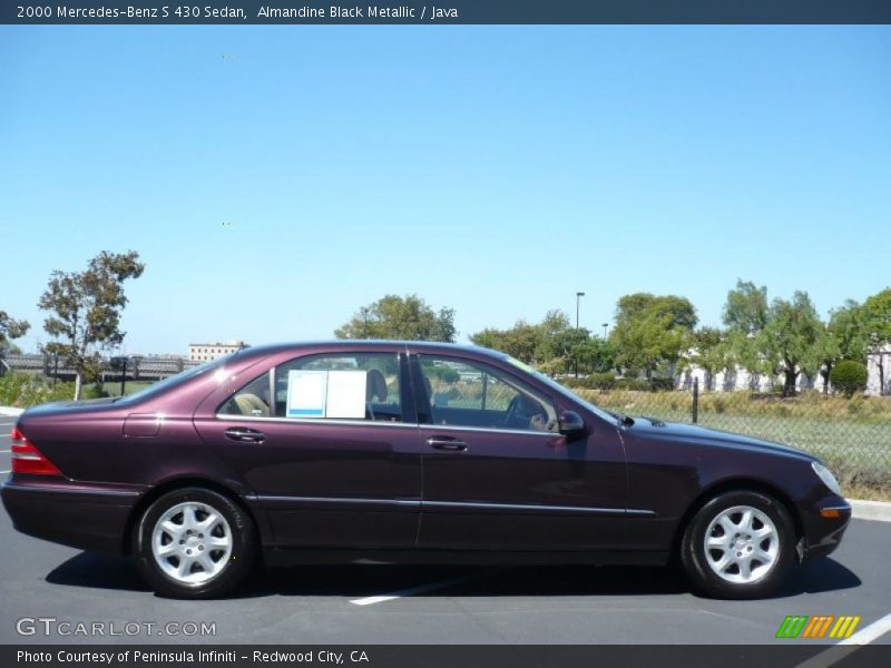 Almandine Black Metallic / Java 2000 Mercedes-Benz S 430 Sedan