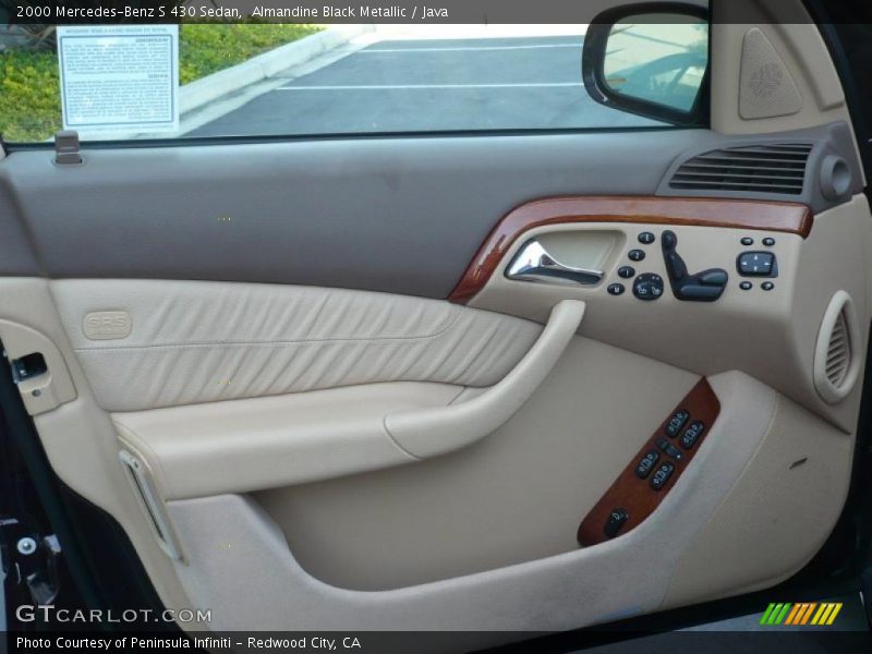 Almandine Black Metallic / Java 2000 Mercedes-Benz S 430 Sedan
