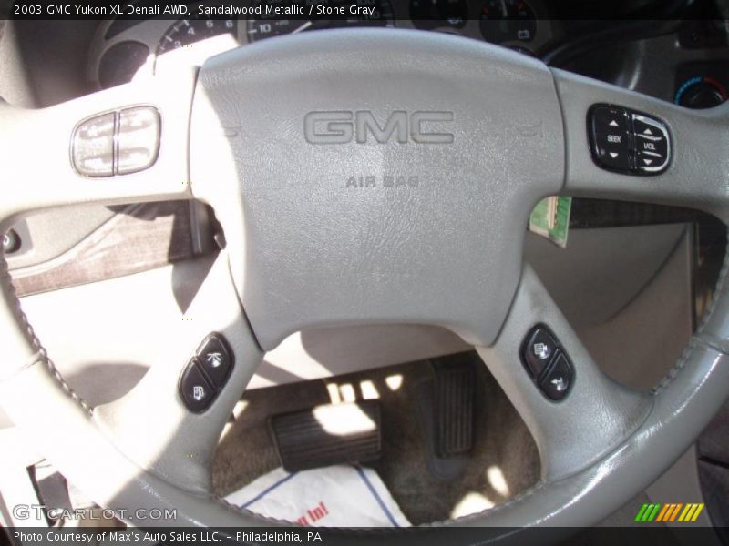 Sandalwood Metallic / Stone Gray 2003 GMC Yukon XL Denali AWD