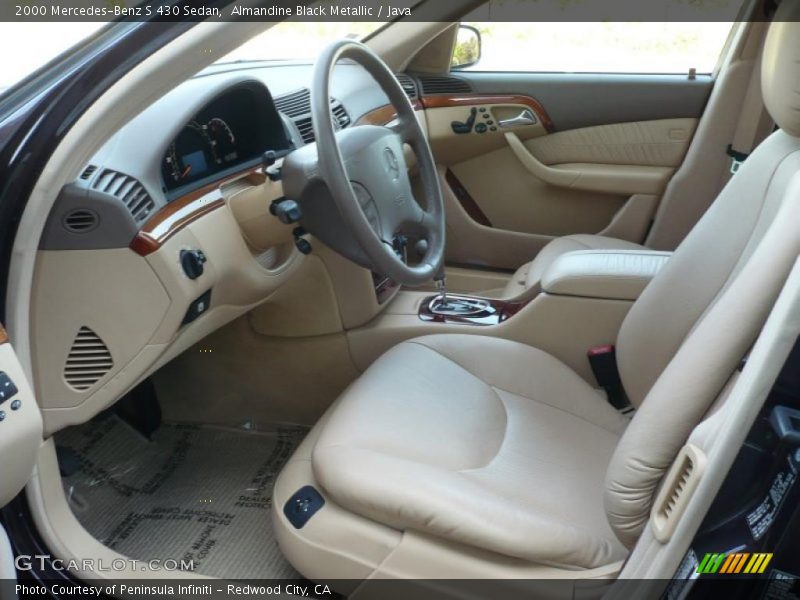 Almandine Black Metallic / Java 2000 Mercedes-Benz S 430 Sedan