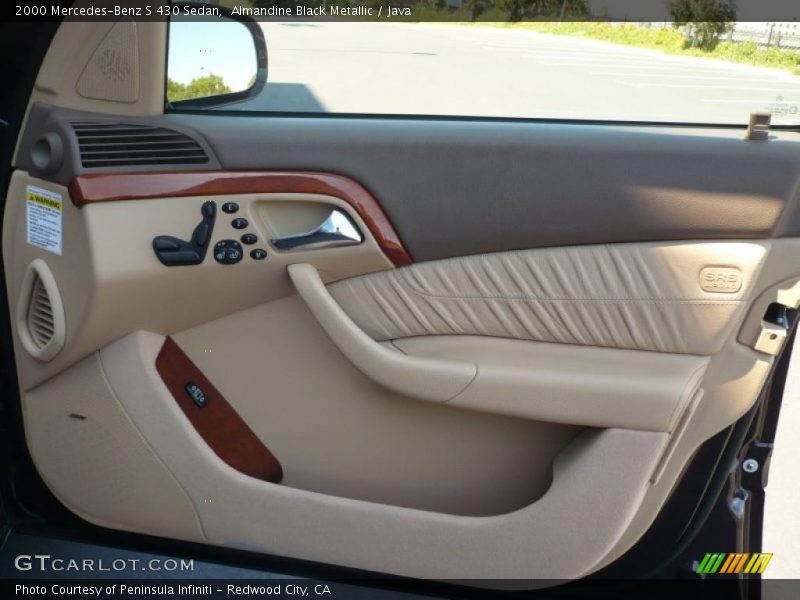 Almandine Black Metallic / Java 2000 Mercedes-Benz S 430 Sedan