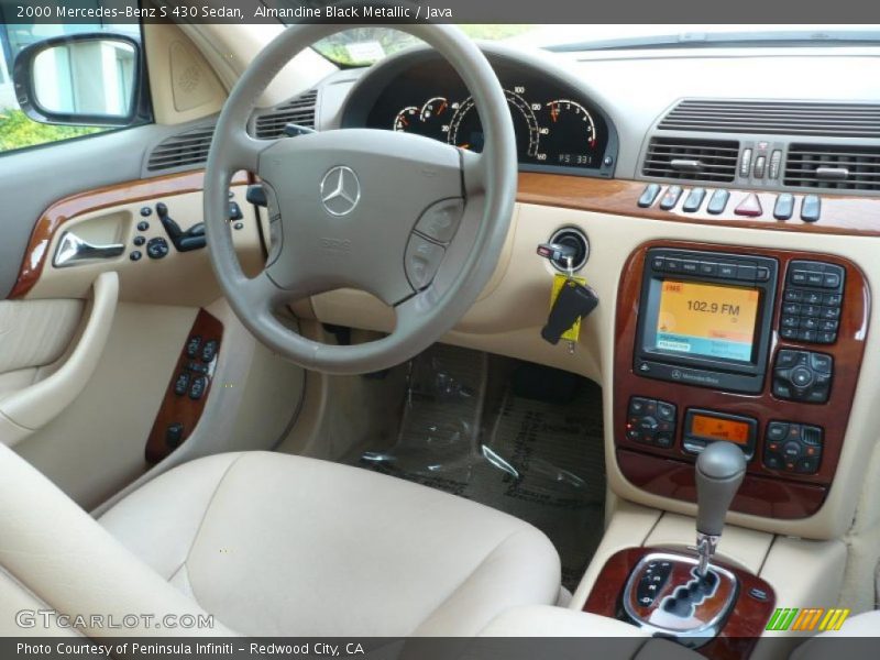 Almandine Black Metallic / Java 2000 Mercedes-Benz S 430 Sedan
