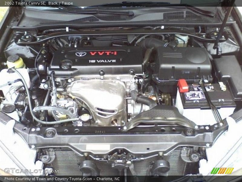 Black / Taupe 2002 Toyota Camry SE