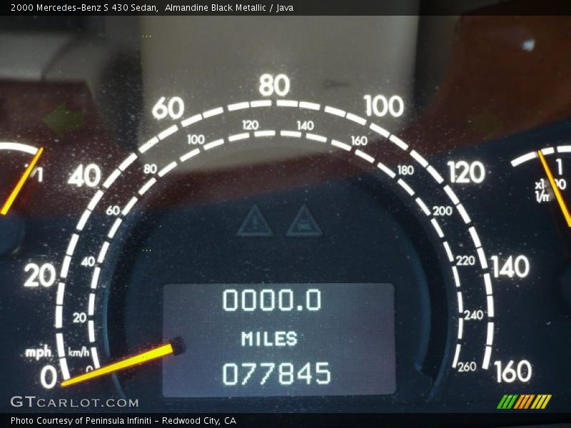 Almandine Black Metallic / Java 2000 Mercedes-Benz S 430 Sedan