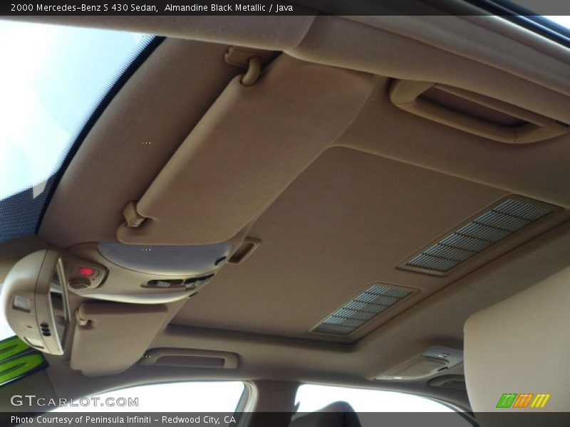 Almandine Black Metallic / Java 2000 Mercedes-Benz S 430 Sedan