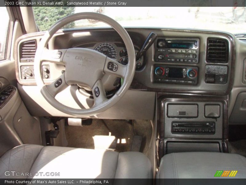Sandalwood Metallic / Stone Gray 2003 GMC Yukon XL Denali AWD