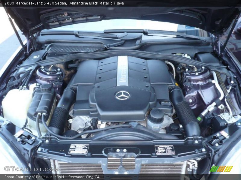 Almandine Black Metallic / Java 2000 Mercedes-Benz S 430 Sedan
