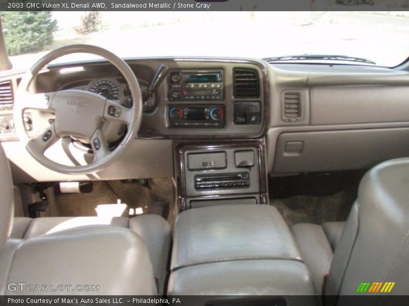Sandalwood Metallic / Stone Gray 2003 GMC Yukon XL Denali AWD