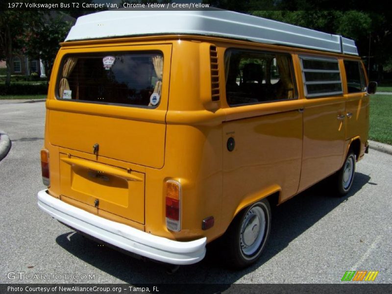 Chrome Yellow / Green/Yellow 1977 Volkswagen Bus T2 Camper Van