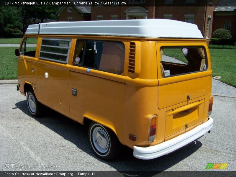 Chrome Yellow / Green/Yellow 1977 Volkswagen Bus T2 Camper Van