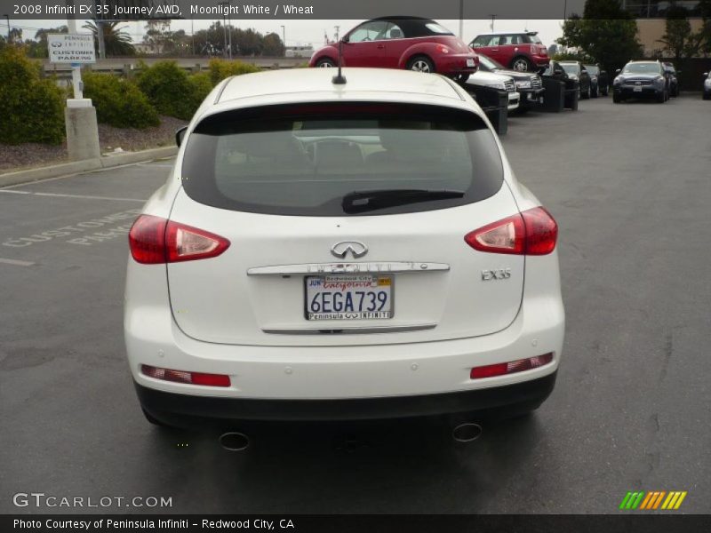 Moonlight White / Wheat 2008 Infiniti EX 35 Journey AWD