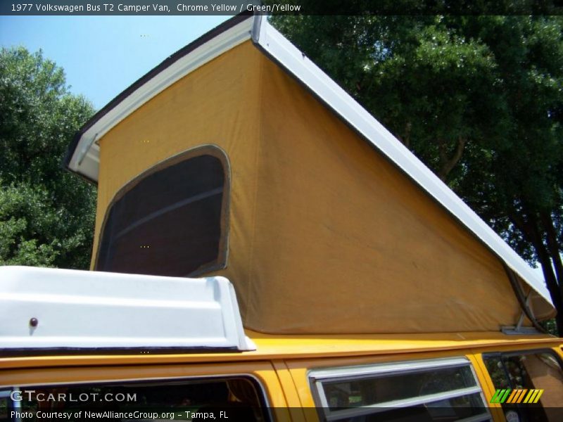Chrome Yellow / Green/Yellow 1977 Volkswagen Bus T2 Camper Van