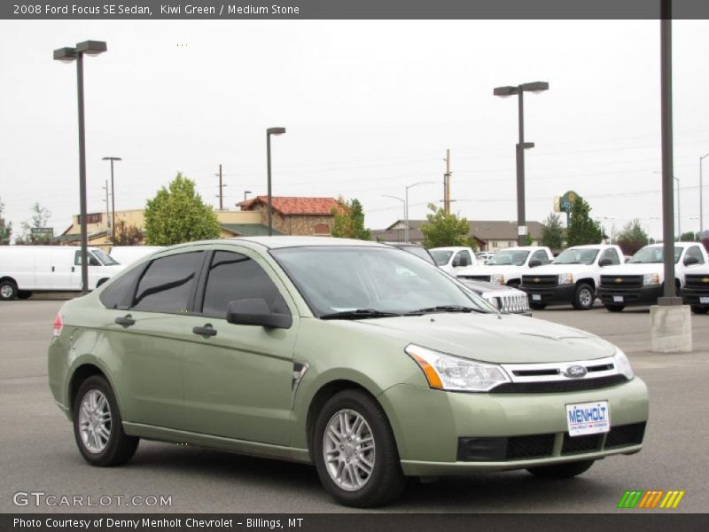 Kiwi Green / Medium Stone 2008 Ford Focus SE Sedan