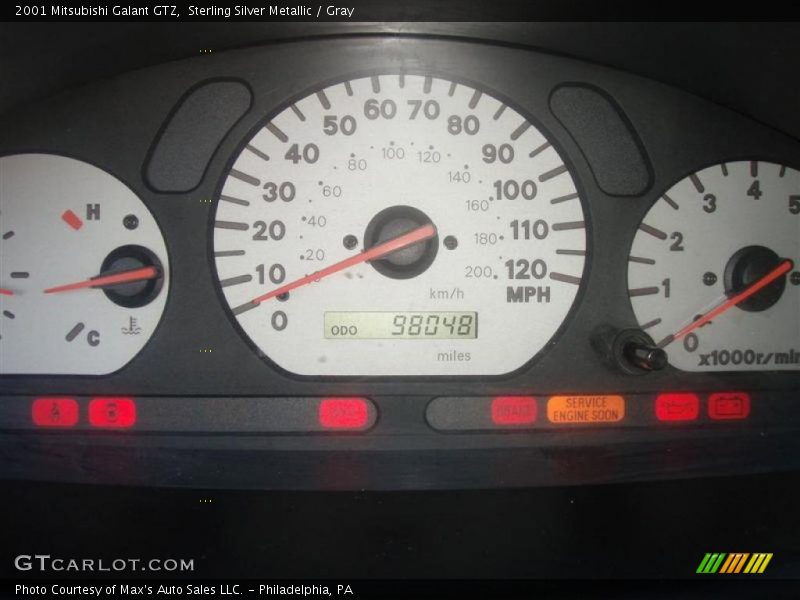Sterling Silver Metallic / Gray 2001 Mitsubishi Galant GTZ