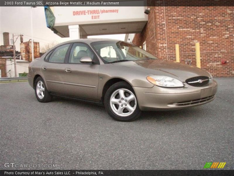 Arizona Beige Metallic / Medium Parchment 2003 Ford Taurus SES