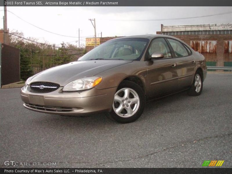 Arizona Beige Metallic / Medium Parchment 2003 Ford Taurus SES