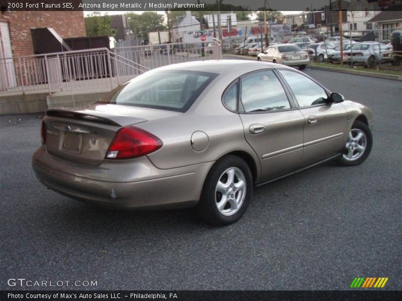 Arizona Beige Metallic / Medium Parchment 2003 Ford Taurus SES