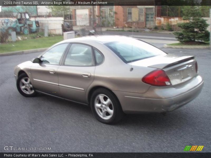Arizona Beige Metallic / Medium Parchment 2003 Ford Taurus SES