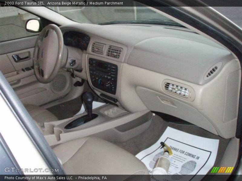 Arizona Beige Metallic / Medium Parchment 2003 Ford Taurus SES