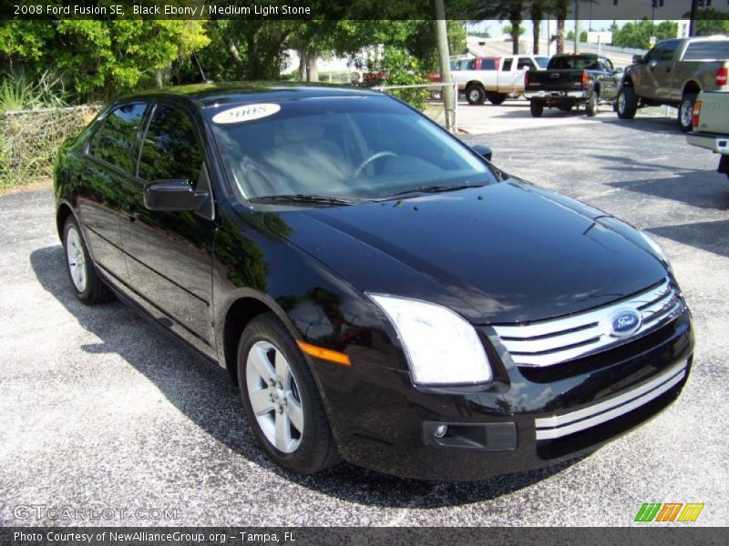 Black Ebony / Medium Light Stone 2008 Ford Fusion SE