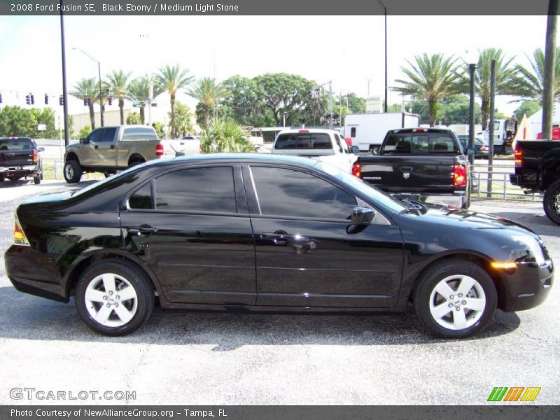 Black Ebony / Medium Light Stone 2008 Ford Fusion SE