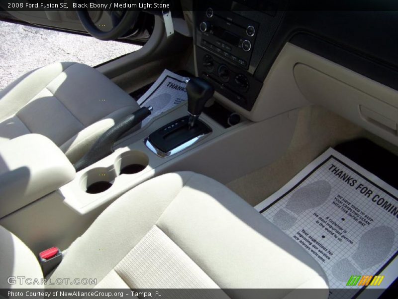 Black Ebony / Medium Light Stone 2008 Ford Fusion SE