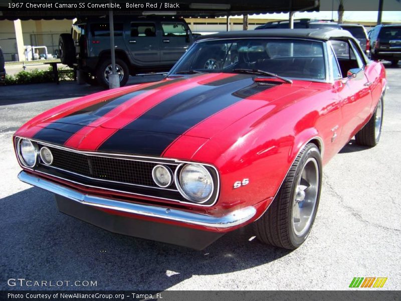 Bolero Red / Black 1967 Chevrolet Camaro SS Convertible