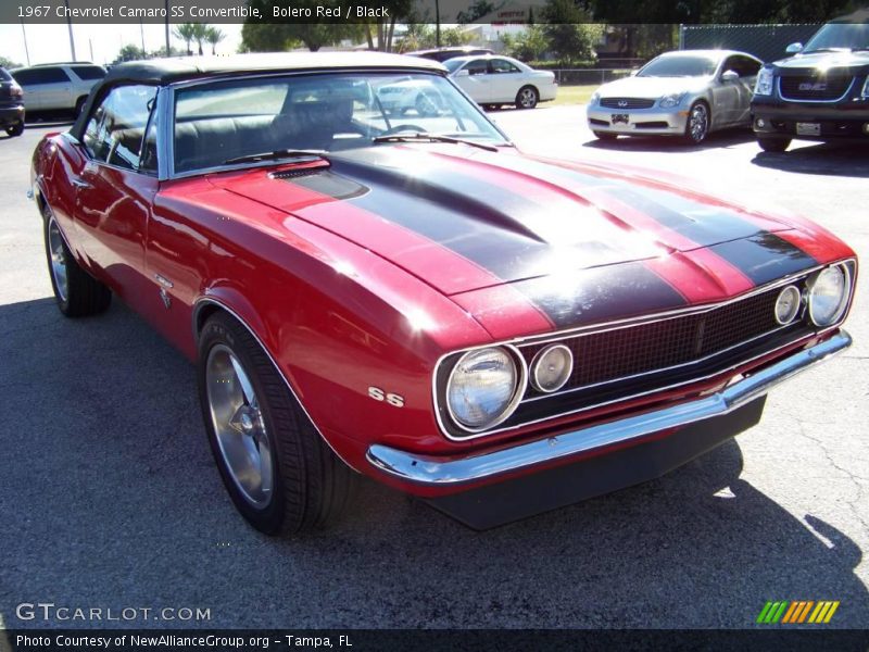 Bolero Red / Black 1967 Chevrolet Camaro SS Convertible