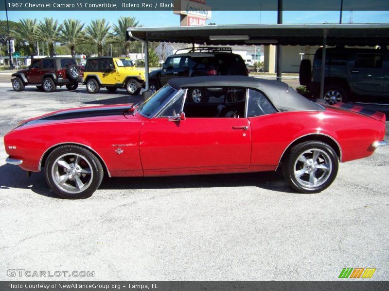 Bolero Red / Black 1967 Chevrolet Camaro SS Convertible