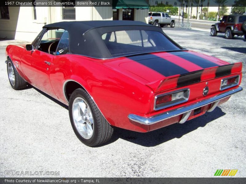 Bolero Red / Black 1967 Chevrolet Camaro SS Convertible