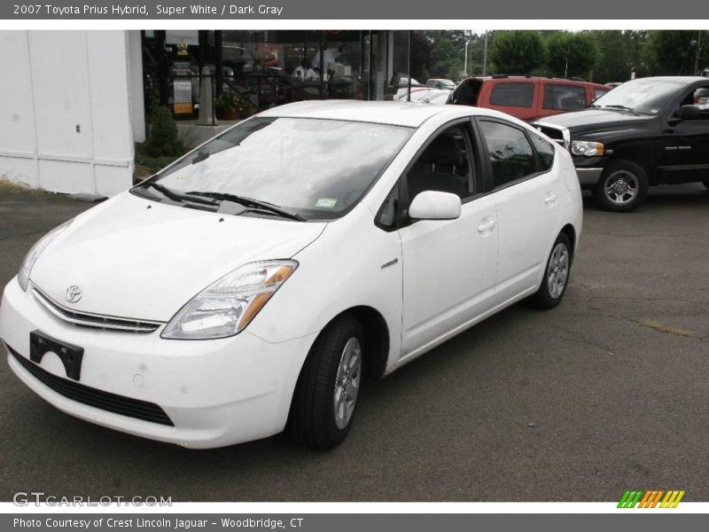 Super White / Dark Gray 2007 Toyota Prius Hybrid