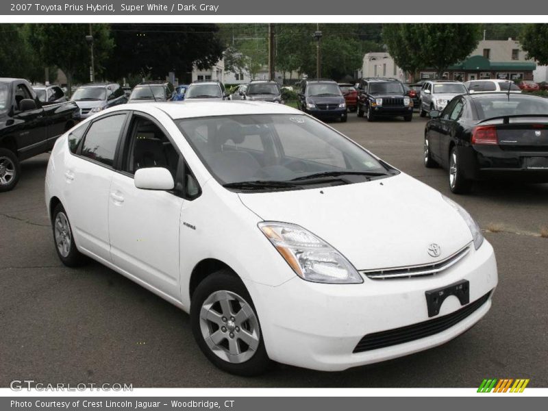 Super White / Dark Gray 2007 Toyota Prius Hybrid
