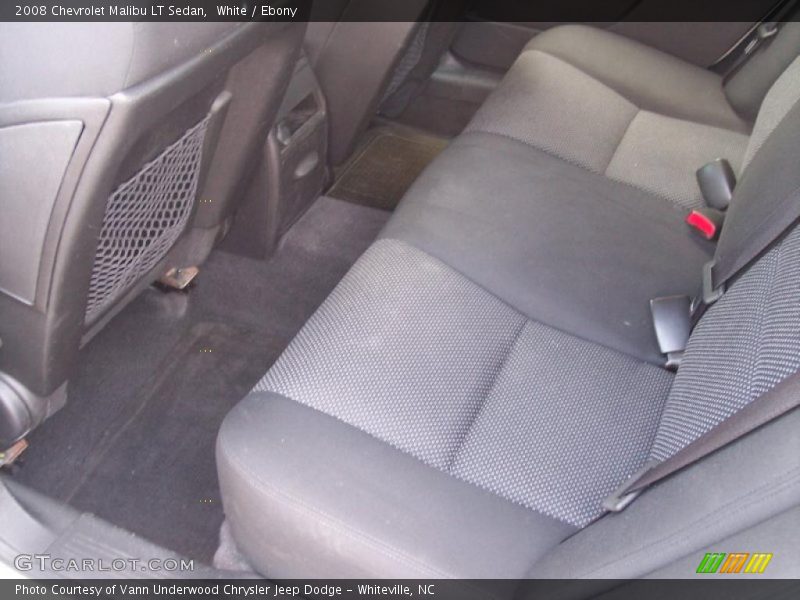White / Ebony 2008 Chevrolet Malibu LT Sedan