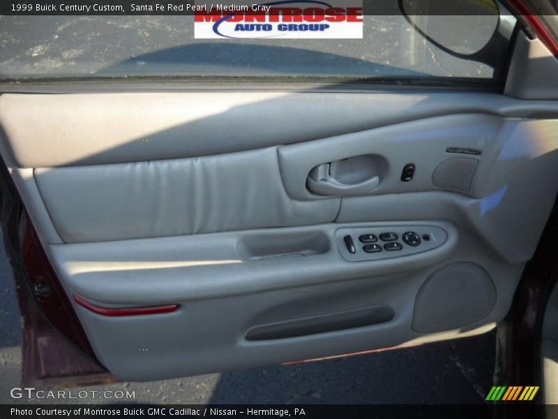 Santa Fe Red Pearl / Medium Gray 1999 Buick Century Custom