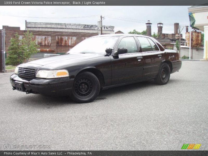 Black / Light Graphite 1999 Ford Crown Victoria Police Interceptor