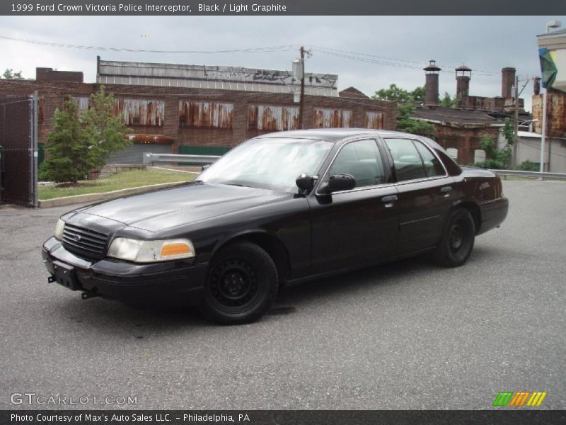 Black / Light Graphite 1999 Ford Crown Victoria Police Interceptor
