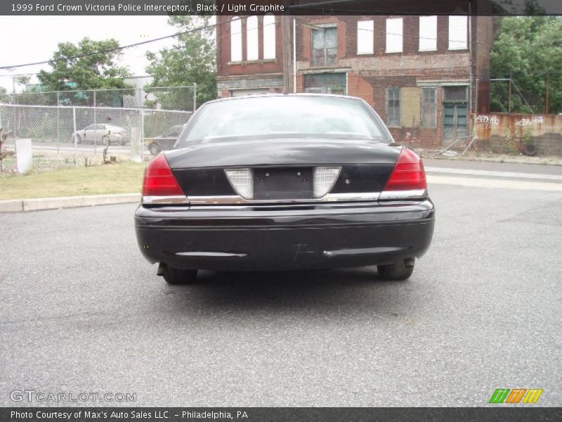 Black / Light Graphite 1999 Ford Crown Victoria Police Interceptor